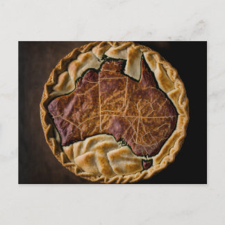 Carte Postale Tarte à la viande australienne