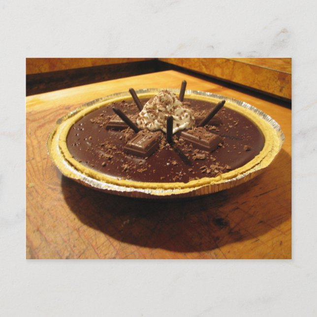 Carte Postale Tarte au chocolat (Devant)