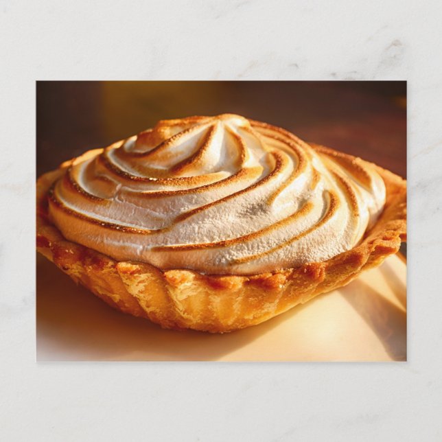 Carte Postale Tarte au citron meringuée (Devant)