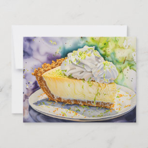 Carte Postale Tarte au citron vert