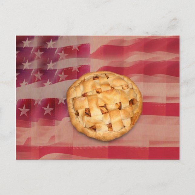 Carte Postale Tarte aux pommes américaine (Devant)