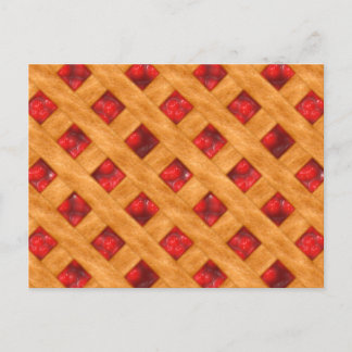 Carte Postale Tarte chaude aux cerises