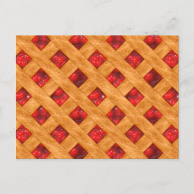 Carte Postale Tarte chaude aux cerises (Devant)