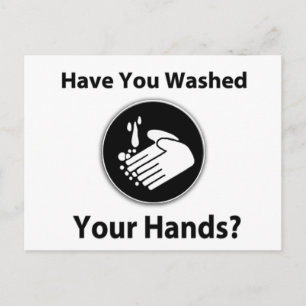 Carte Postale T'As-Tu Lavé Les Mains ?