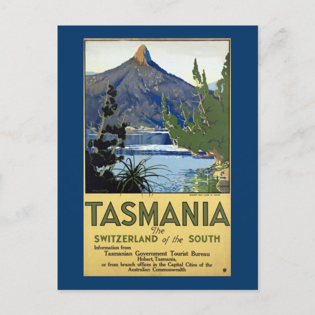 Carte Postale Tasmanie ~ Suisse du Sud (Devant)