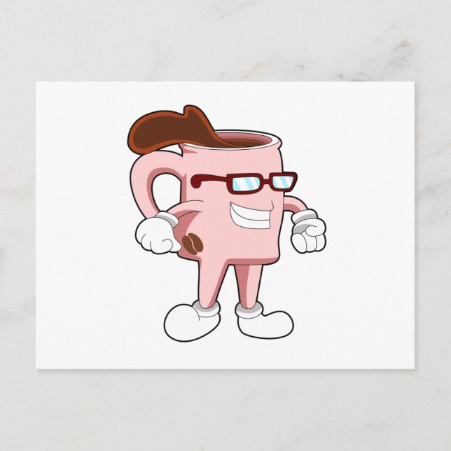 Carte Postale Tasse à café avec café (Devant)