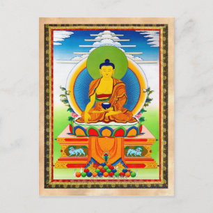 Carte Postale Tatouage de thangka oriental cool Aksobhya