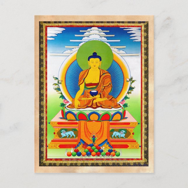 Carte Postale Tatouage de thangka oriental cool Aksobhya (Devant)