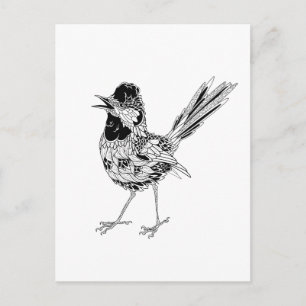 Carte Postale Tatouage d'oiseaux