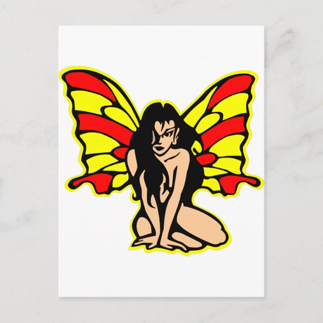 Carte Postale Tatouage papillon (Devant)