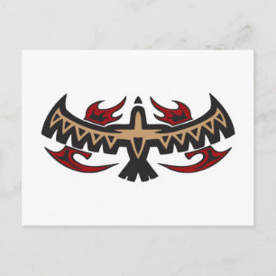 Carte Postale Tatouage tribal Hawk Eagle