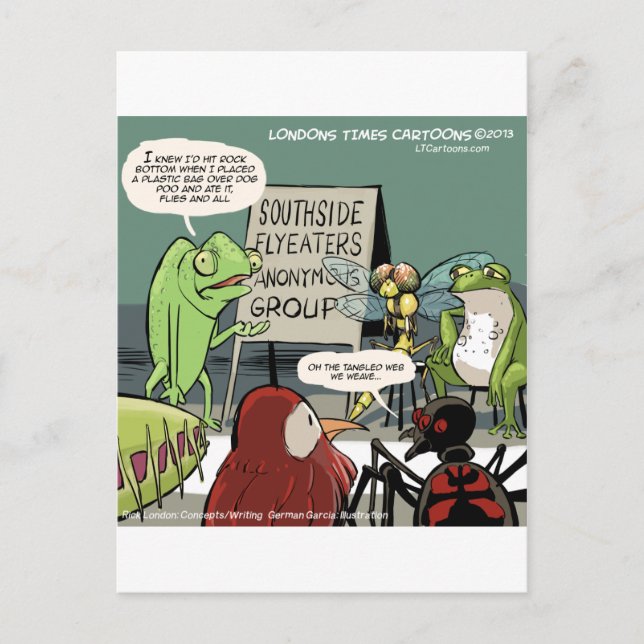 Carte Postale Tatous anonymes 12 étapes drôles (Devant)