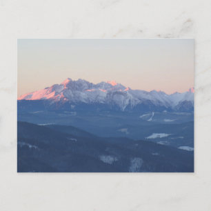 Carte Postale Tatras au lever du soleil