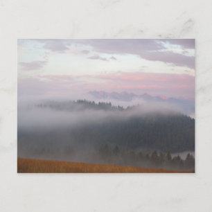 Carte Postale Tatras et brouillard