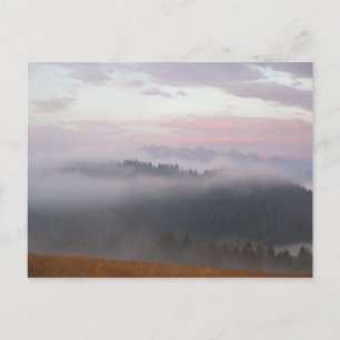 Carte Postale Tatras et brouillard