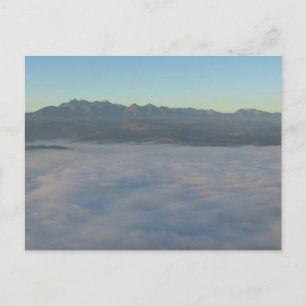Carte Postale Tatras et nuages