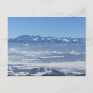 Carte Postale Tatras vue hiver depuis Gorce Poster