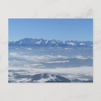 Carte Postale Tatras vue hiver depuis Gorce Poster