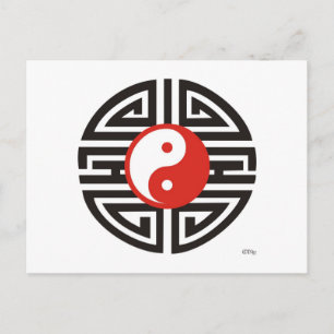 Carte Postale Tattoo Yin & Yang