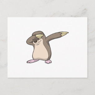 Carte Postale Taupe à la danse hip hop Dab