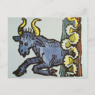 Carte Postale Taureau le Taureau, Enseignes Vintage du Zodiaque