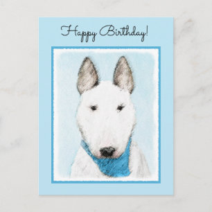 Carte Postale Taureau Terrier - Cute Original Chien Art