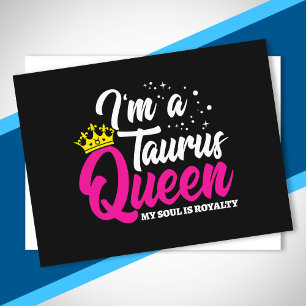 Carte Postale Taurus Anniversaire Reine Astrologie Zodiac Avril 