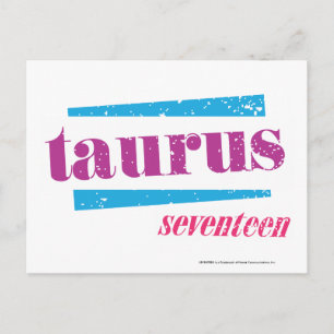 Carte Postale Taurus pourpre