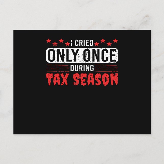 Carte Postale Tax Season is near Be Afrais Joke Taxes Money (Devant)