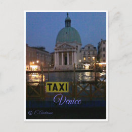 Carte Postale Taxi aquatique Venise, Italie