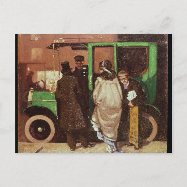 Carte Postale Taxi Cab, vers 1908-10 (Devant)