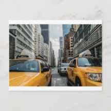 Taxi de New York dans la ville