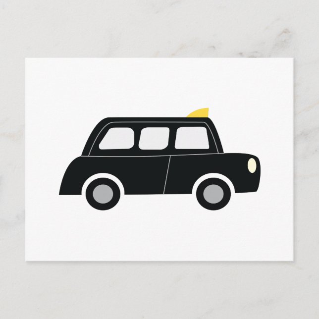 Carte Postale Taxi noir (Devant)