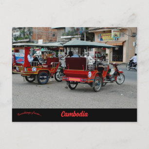 Carte Postale Taxis à Phnom Penh Cambodge
