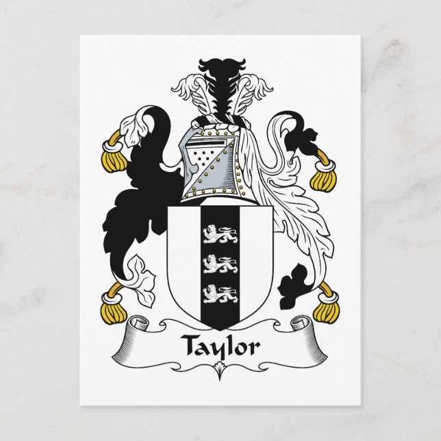Carte Postale Taylor Family Crest (Devant)