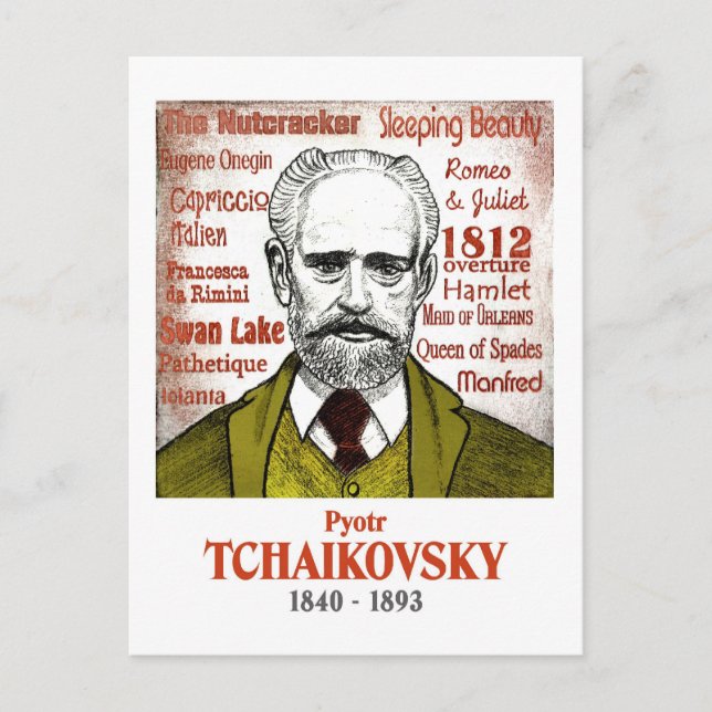 Carte postale Tchaïkovski (Devant)