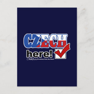 Carte Postale Tchèque ici (foncé)