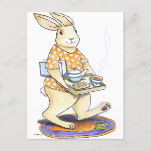 Carte postale Tea And Cookies Hare