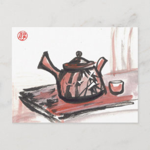 Carte postale Tea Family