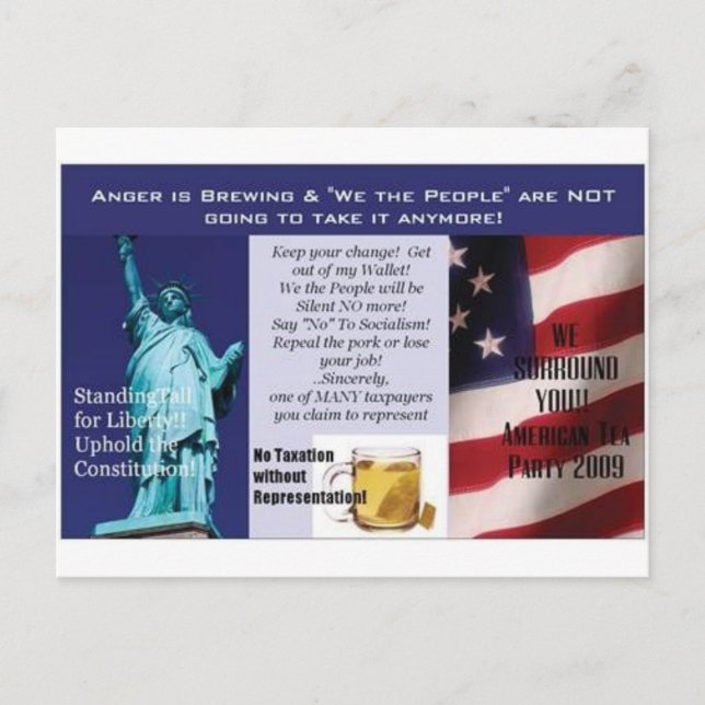 Carte postale Tea Party (Devant)