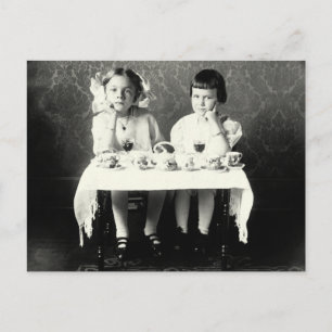 Carte Postale Tea Party 1900