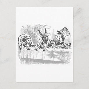 Carte Postale Tea Party de Mad Hatter