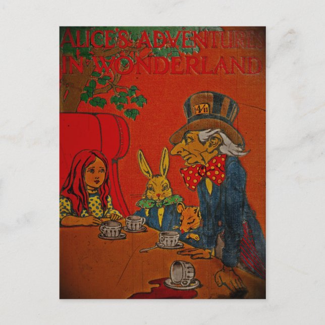 Carte Postale Tea Party de Mad Hatter (Devant)