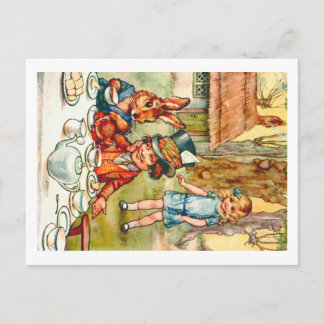Carte Postale Tea Party de Mad Hatter - Alice au pays des mervei