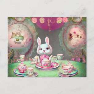 Carte Postale Tea Party peint
