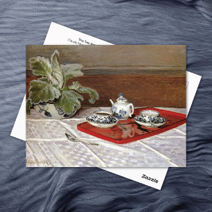 Carte Postale Tea Set Still Life Claude Monet