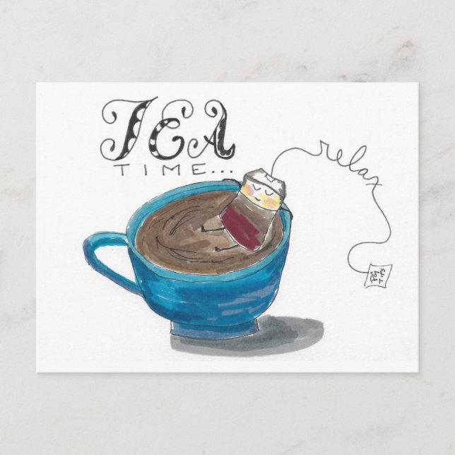 Carte postale Tea Time (Devant)
