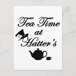 Carte Postale Tea Time chez Hatter's