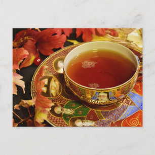 Carte Postale Tea time Tea cup postcard for postcrossing