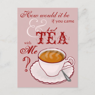 Carte postale Tea with Me